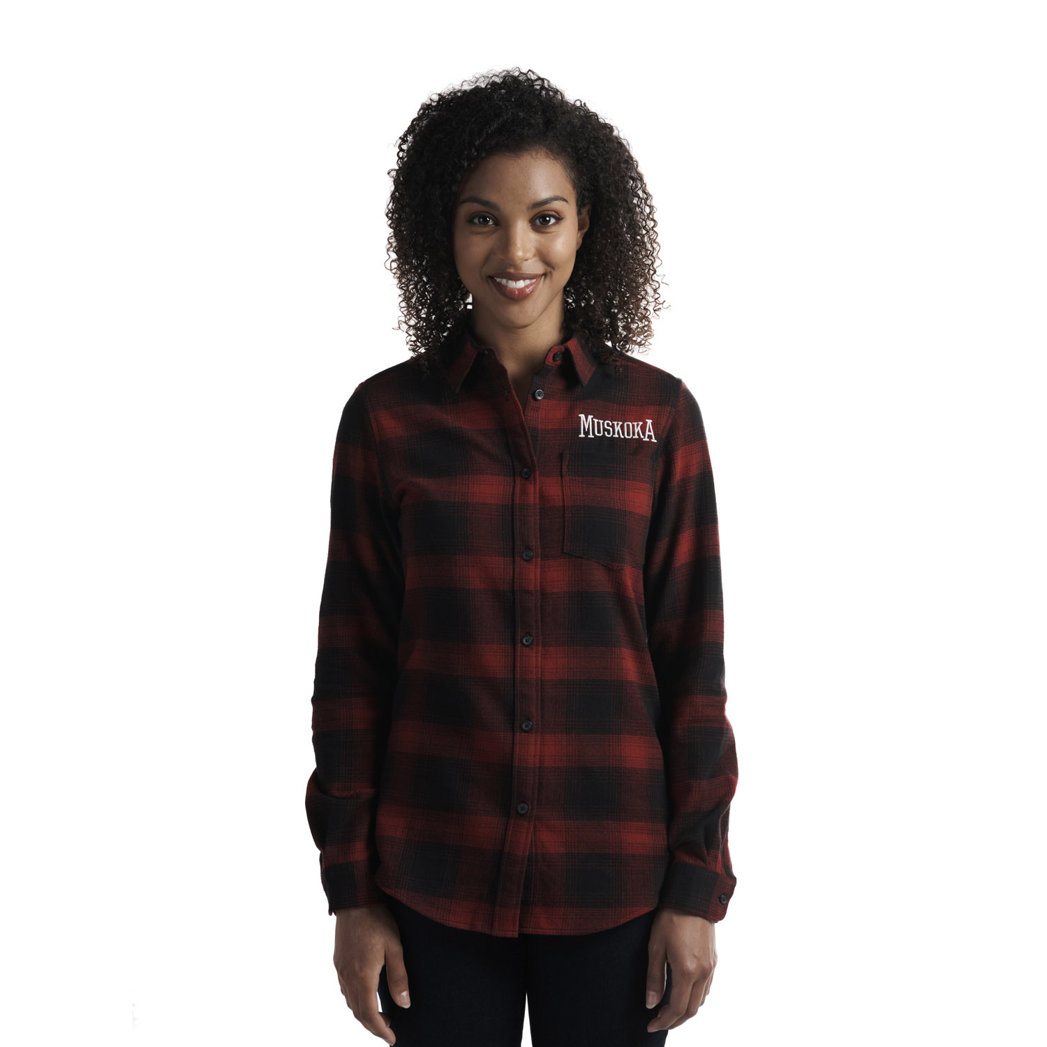 Work & Casual Wear-Muskoka Trail - Cabin - Women's Brushed Flannel Shirt