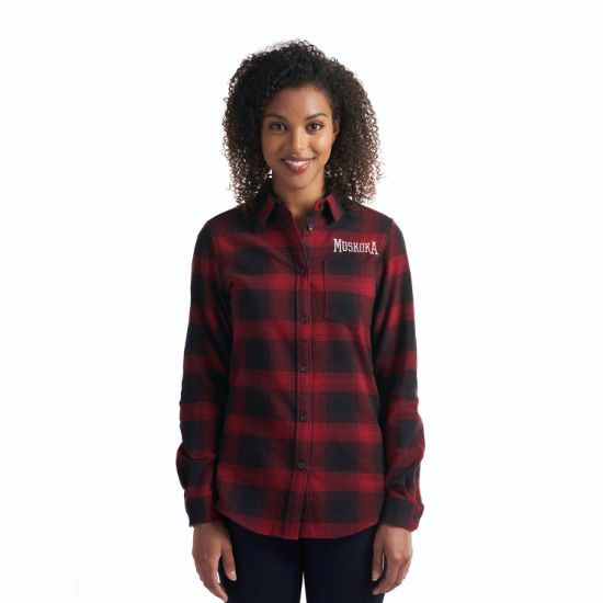 Picture of Muskoka Trail - Cabin - Women's Brushed Flannel Shirt 