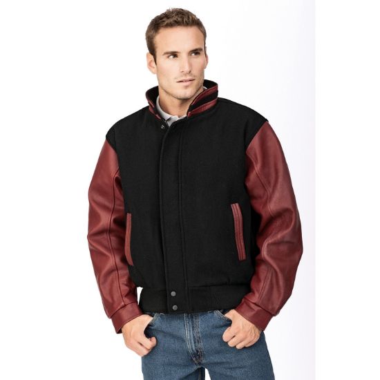 Picture of Genuine Sportswear - Graduate - Melton and Leather Jacket