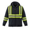 Picture of CX2 Workwear - Freedom - Hi-Viz Full Zip Polyester Fleece Hoodie