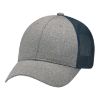 Picture of AJM - 4H647M - Polyester Heather / Soft Polyester Mesh Cap