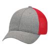 Picture of AJM - 4H647M - Polyester Heather / Soft Polyester Mesh Cap