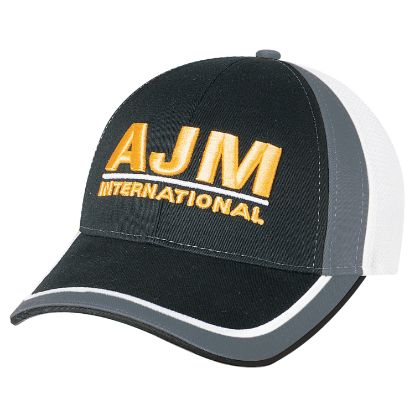 Picture of AJM - 5M082M - Deluxe Blended Chino Twill / Polyester Mesh Cap