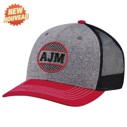 Picture of AJM - 8J016B - Cotton Drill / Polyester Heather / Polyester Mesh Cap