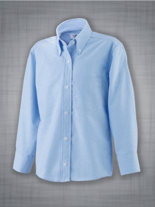 Picture of Forsyth - C105 - Boy's and Girl's Long Sleeve Classic Solid Oxford Dress Shirt
