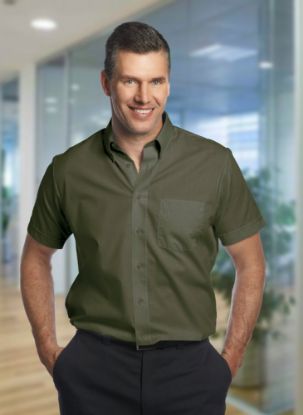 Picture of Forsyth - C260 - Men's Short Sleeve Mini-Check Yarn Dye