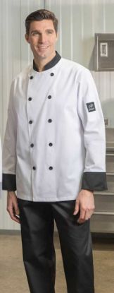 Picture of Premium Uniforms - 5370 - Chef Coat with Contrast Trim