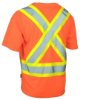 Picture of Forcefield - 022-SXCBEOR - Ultrasoft Hi-Viz Crew Neck Short Sleeve Safety T-Shirt with Chest Pocket