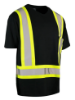 Picture of Forcefield - 022-SXCBEBK - Ultrasoft Hi-Viz Crew Neck Short Sleeve T-Shirt with Chest Pocket