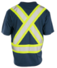 Picture of Forcefield - 022-BEPCSANV - Hi-Viz V-Neck Short Sleeve Safety T-Shirt