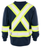 Picture of Forcefield - 022-BEPCSANVLS - Hi-Viz V-Neck Long Sleeve Safety T-Shirt