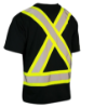 Picture of Forcefield - 022-TCCBEBK - Ultracool Polycotton Crew Neck Short Sleeve Safety T-Shirt with Chest Pocket