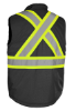 Picture of Forcefield - 022-TVW8SHBK - Safety Vest with Sherpa Lining