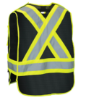Picture of Forcefield - 022-TV3BK - 5-Point Tear Away Hi-Viz Mesh Traffic Safety Vest