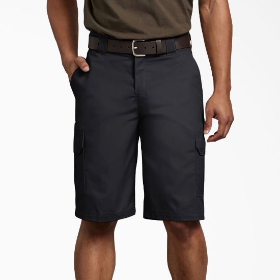 Picture of Dickies - WR566BK - Active Waist Cargo Shorts 11" Inseam