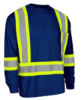 Picture of Forcefield - Hi Vis Crew Neck Long Sleeve Safety Tee with Chest Pocket