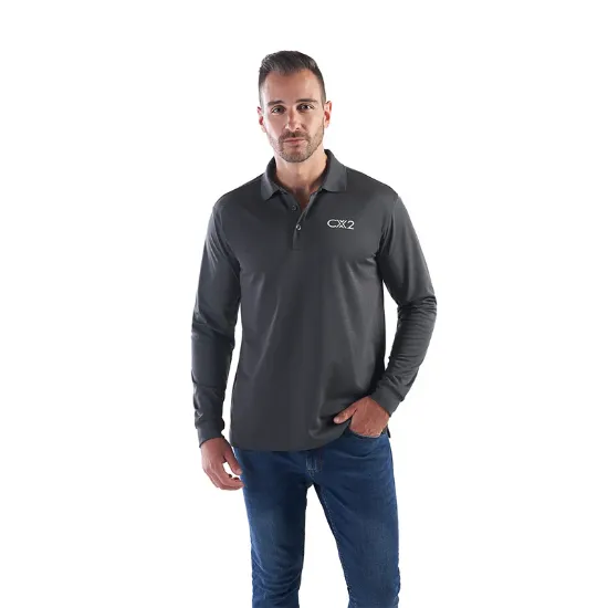 Picture of CX2 - Birdie - Men's Long Sleeve Mesh Polo