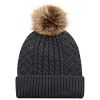 Picture of AJM - 1E140L - Acrylic Cuff Toque w/ Faux Fur Pom Pom