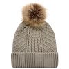 Picture of AJM - 1E140L - Acrylic Cuff Toque w/ Faux Fur Pom Pom