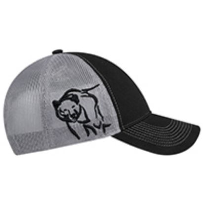 Picture of AJM - 6H877M - Wildlife Stitch - Enzyme Washed Deluxe Chino Twill / Soft Polyester Mesh Cap