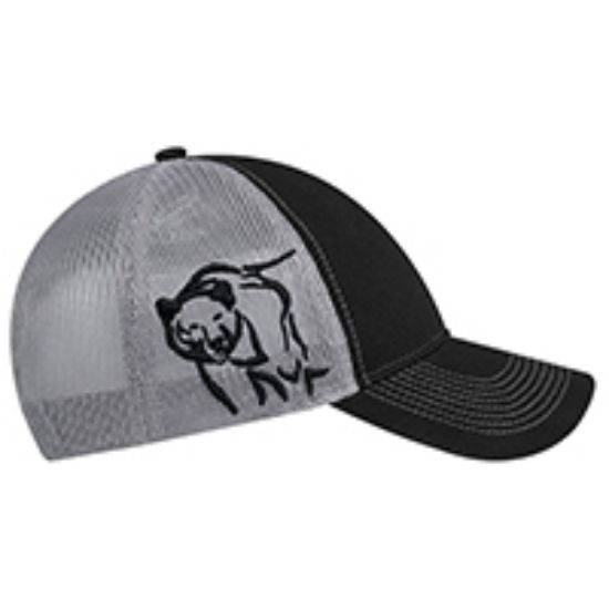 Picture of AJM - 6H877M - Wildlife Stitch - Enzyme Washed Deluxe Chino Twill / Soft Polyester Mesh Cap