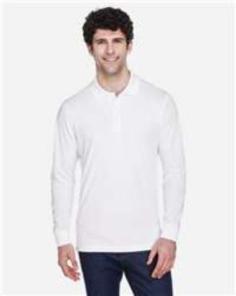 Picture of Core 365 - Mens Pinnacle Performance Long Sleeve Pique Polo
