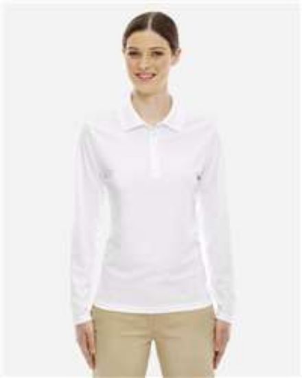 Picture of Core 365 - Women's Pinnacle Performance Long Sleeve Pique Polo
