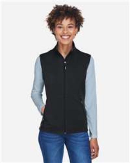 Picture of Core 365 - Women's Cruise Two-Layer Fleece Bonded Soft Shell Vest