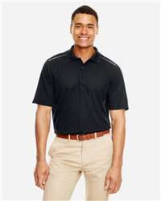 Picture of Core 365 - Mens Radiant Performance Piqué Polo with Reflective Piping