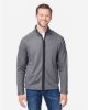Picture of Core 365 - Mens Venture Heathered Stripe Full-Zip Jacket