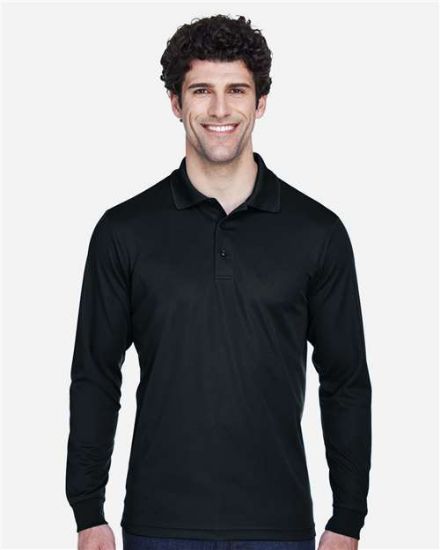Picture of Core 365 - Mens Tall Pinnacle Performance Long Sleeve Piqué Polo