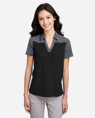 Picture of Core 365 - Womens Fusion ChromaSoft™ Colorblock Polo