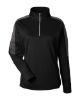 Picture of Core 365 - Womens Market Snag Protect Mesh Colorblock Quarter-Zip Pullover