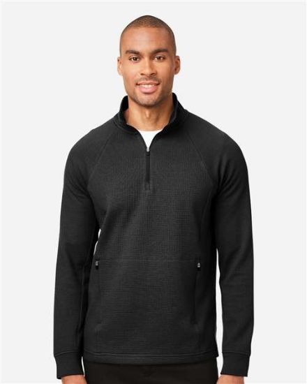 Picture of North End - Mens Rhythm Waffle Quarter-Zip Pullover