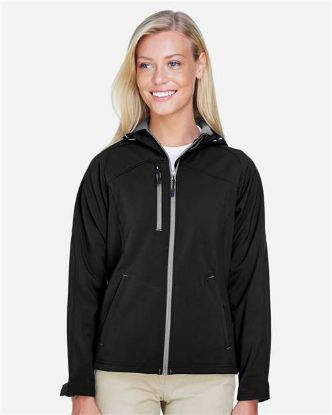 Picture of North End - Women's Prospect Two-Layer Fleece Bonded Soft Shell Hooded Jacket