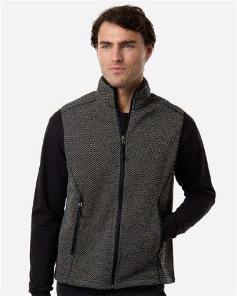 Picture of North End - Mens Jasper Jacquard Fleece Vest