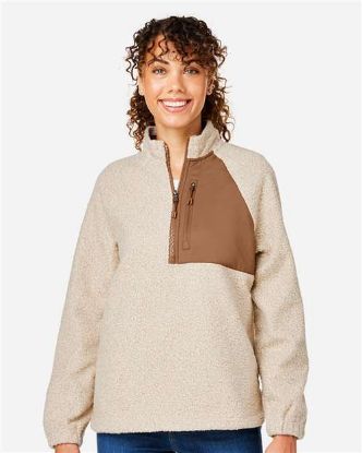 Picture of North End - Women's Aura Sweater Fleece Quarter-Zip Pullover