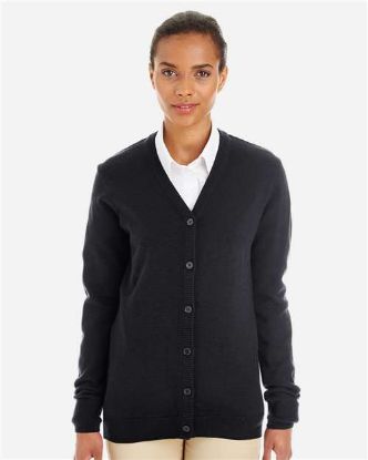 Picture of Harriton - Women's Pilbloc V-Neck Button Cardigan Sweater