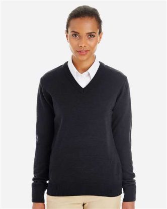 Picture of Harriton - Women's Pilbloc V-Neck Sweater