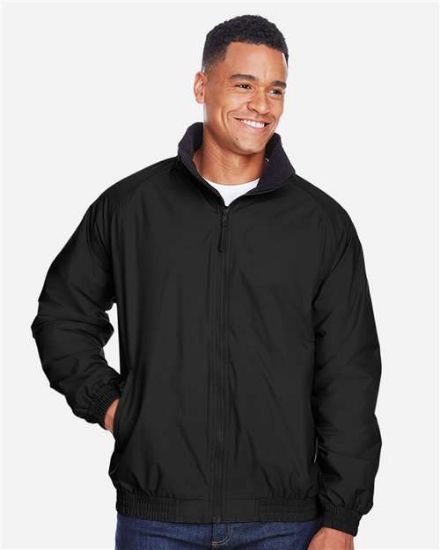 Picture of Harriton - Unisex Fleece Lined Nylon Jacket