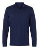 Picture of Adidas - Mens Textured Stripe Quarter-Zip Pullover