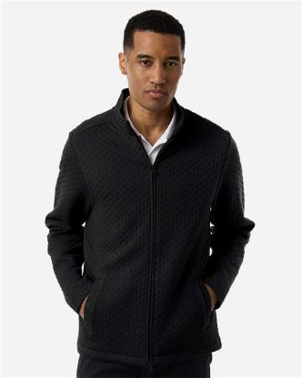 Picture of Devon & Jones - Mens Berkley Textured Full-Zip Jacket