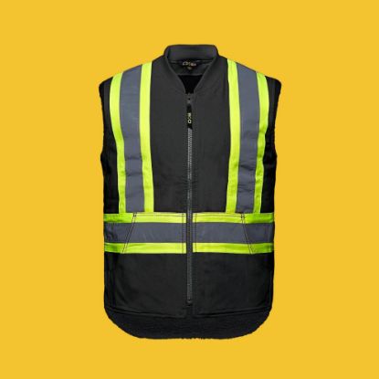 Picture of CX2 Workwear - Titan - Hi-Viz Vest with Sherpa Lining