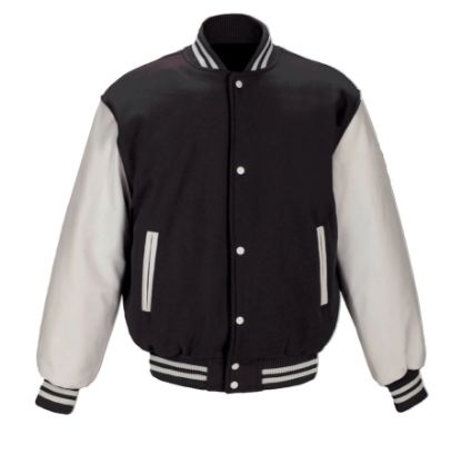 Picture of JK382 - Custom Melton and Leather Varsity Jacket