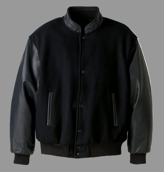 Picture of L0214Y - DISCONTINUED - Youth Melton & Leather Jacket