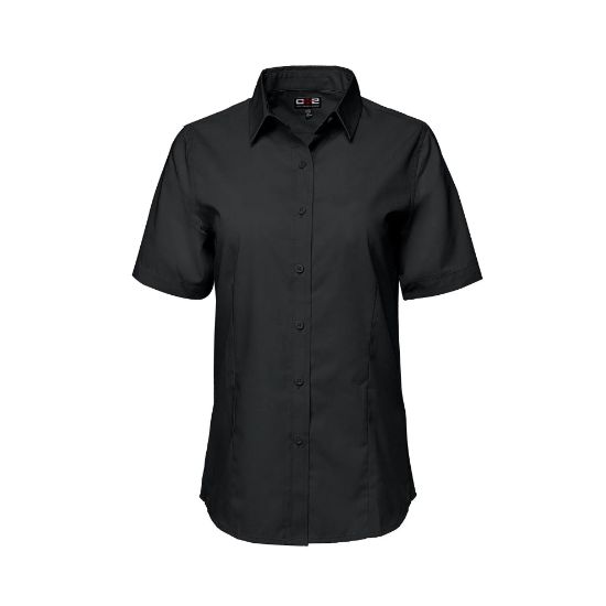 Picture of S04606 - ASHTON - Ladies Poly Cotton Twill Short Sleeve Easy-Care Shirt
