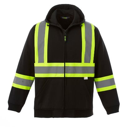 Picture of CX2 Workwear - Freedom - Hi-Viz Full Zip Polyester Fleece Hoodie