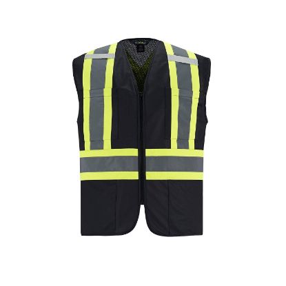 Picture of CX2 Workwear - Scout - Adult Tricot Hi-Vis Zipper Front Vest