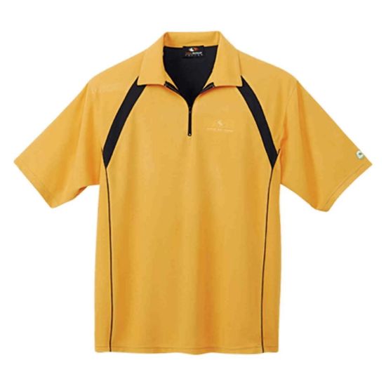 Picture of GS171 Custom Two-toned polo shirt with 1/4 zip placket, piping detail & self collar