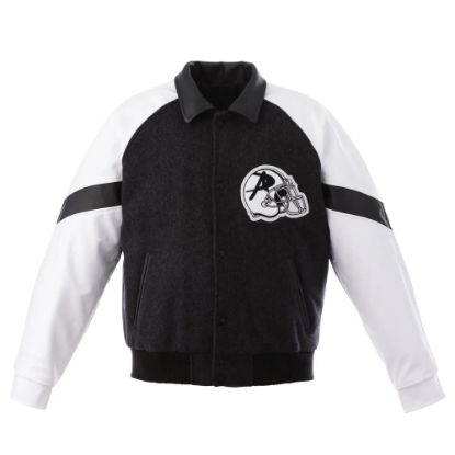 Picture of JK102 Custom Melton leather varsity jacket